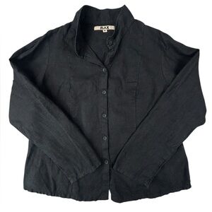 FLAX | 100% Linen Button Up Shirt | Black | Medium | Excellent condition!!